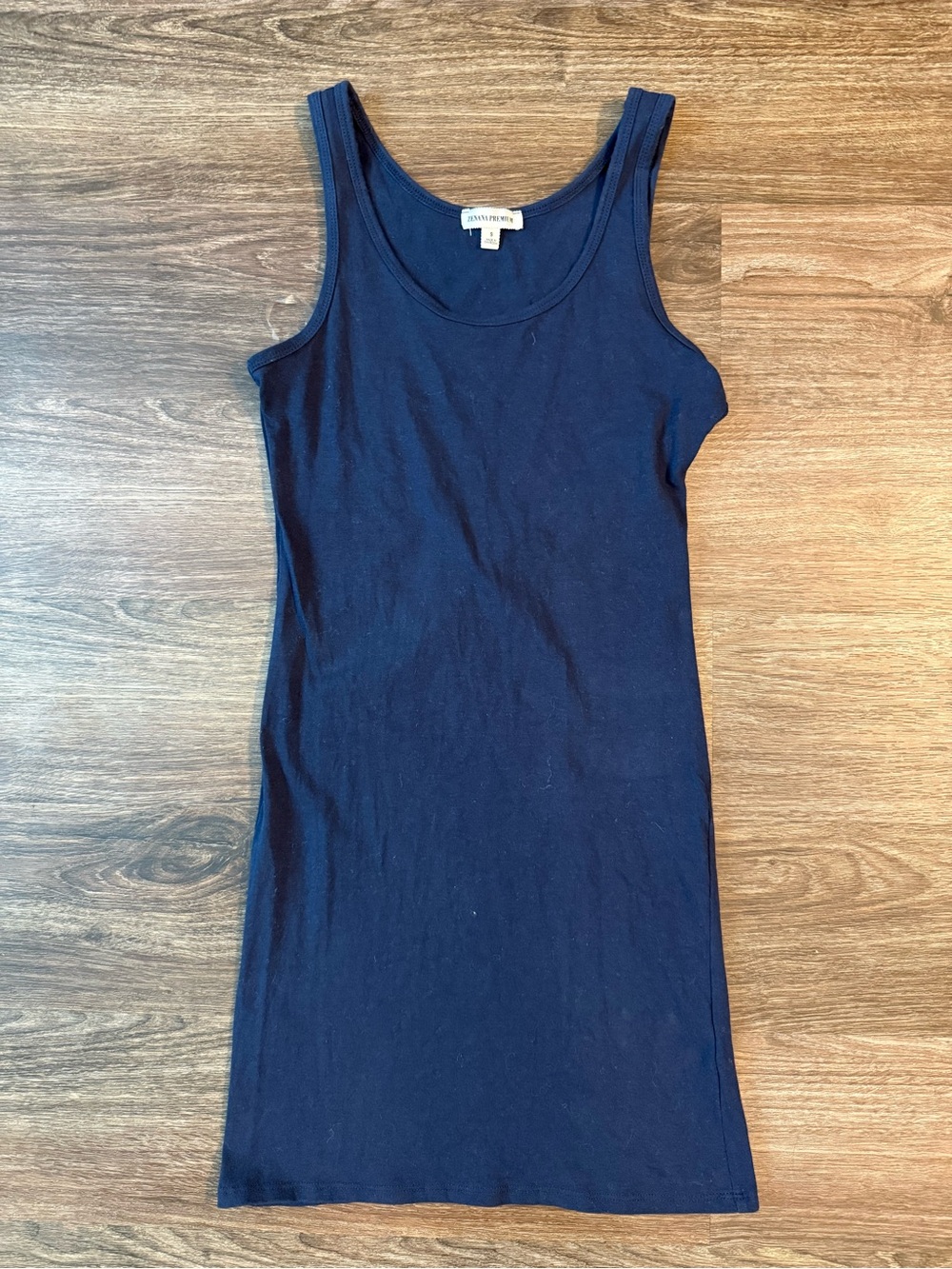 Navy blue bodycon tank dress